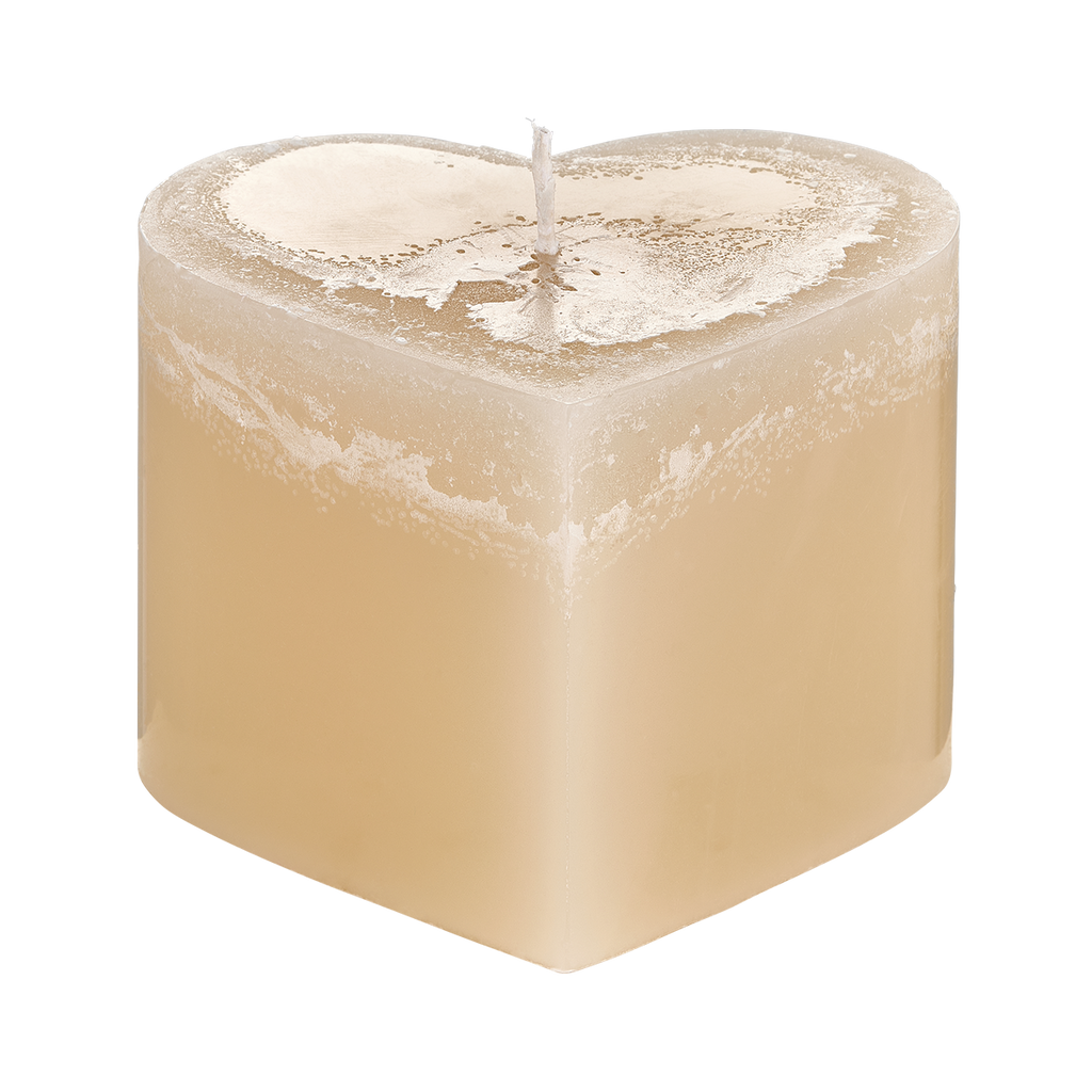 Unscented Heart Candle