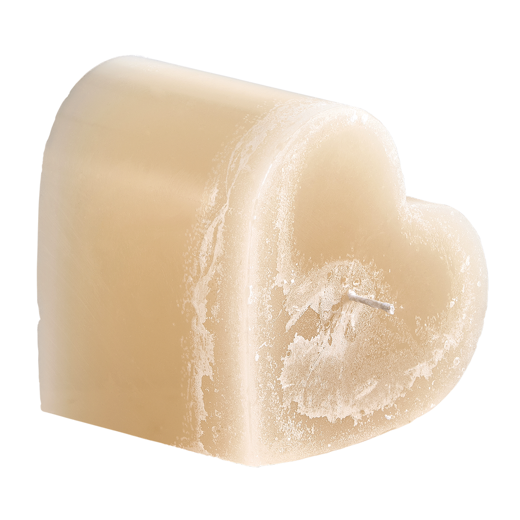 Unscented Heart Candle