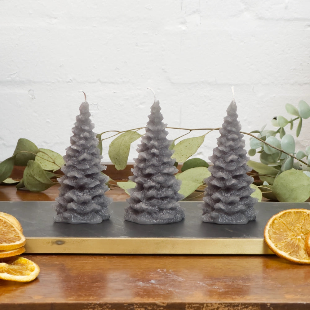 Christmas Tree Candle Trio in 5 colours