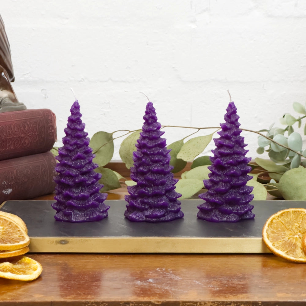Christmas Tree Candle Trio in 5 colours